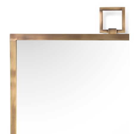Square Mirror - Brass