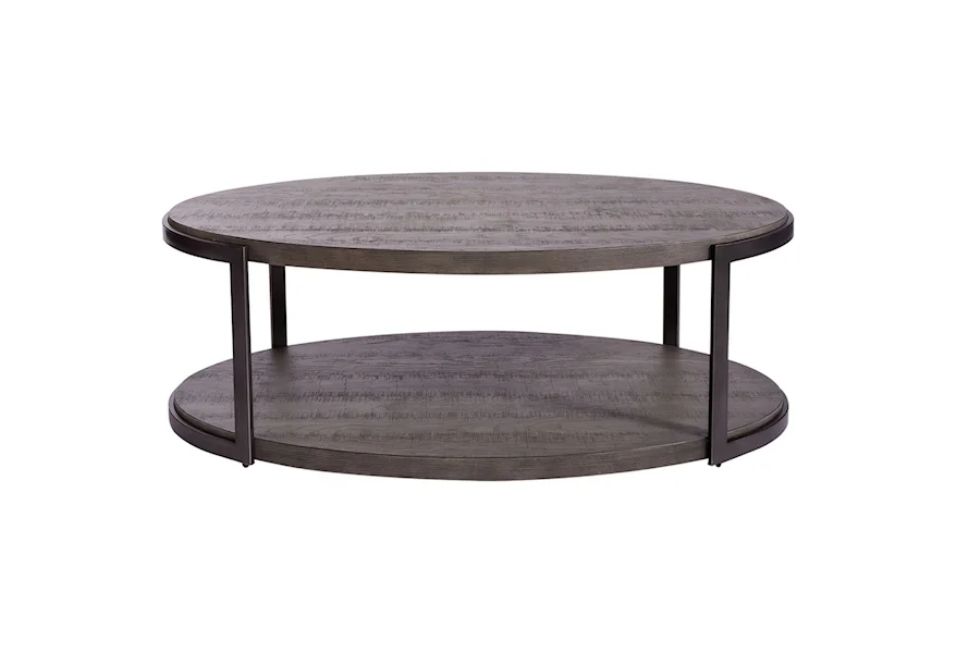 Modern View Oval Cocktail Table by Liberty Furniture at Royal Furniture