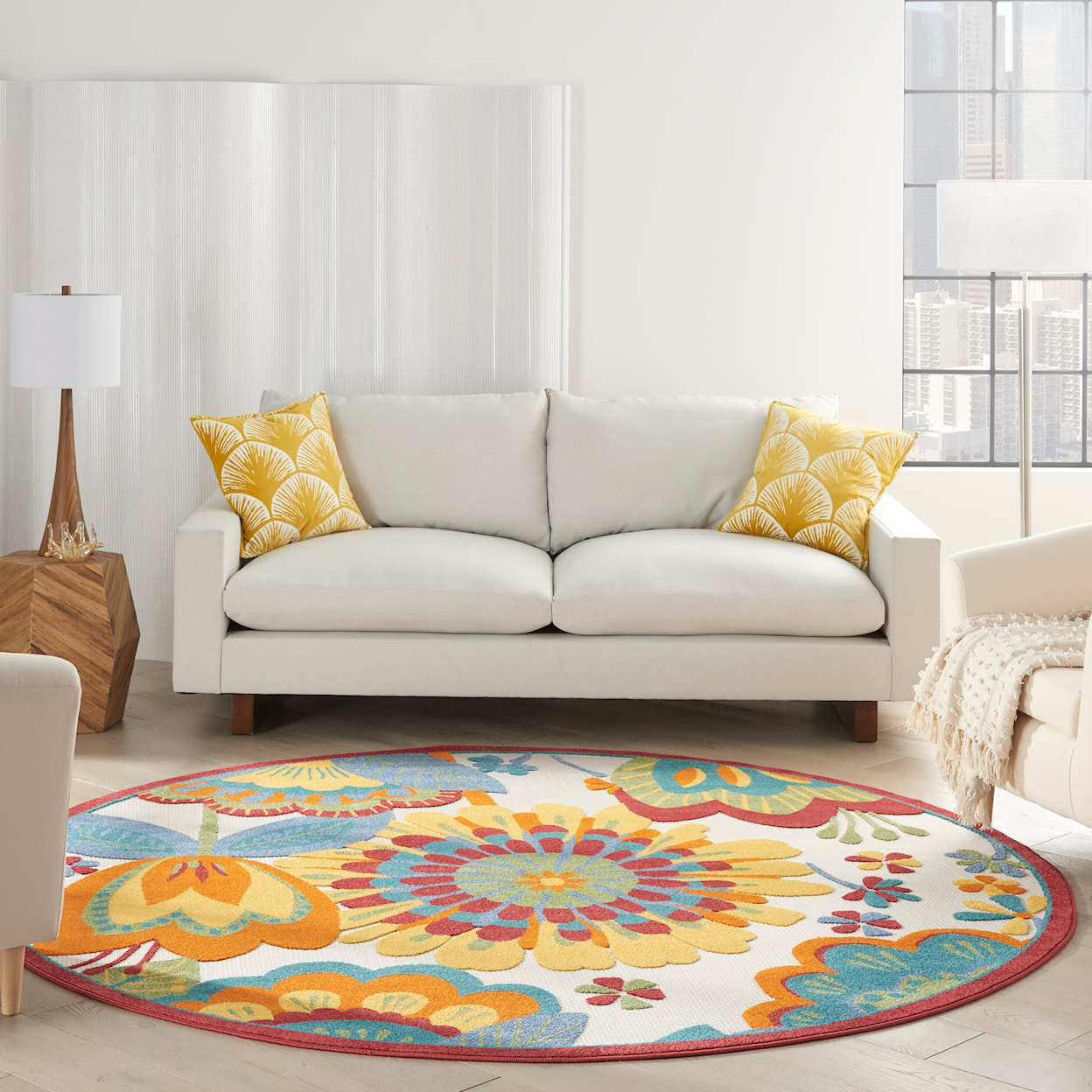 Nourison Aloha 7'10" Round  Rug