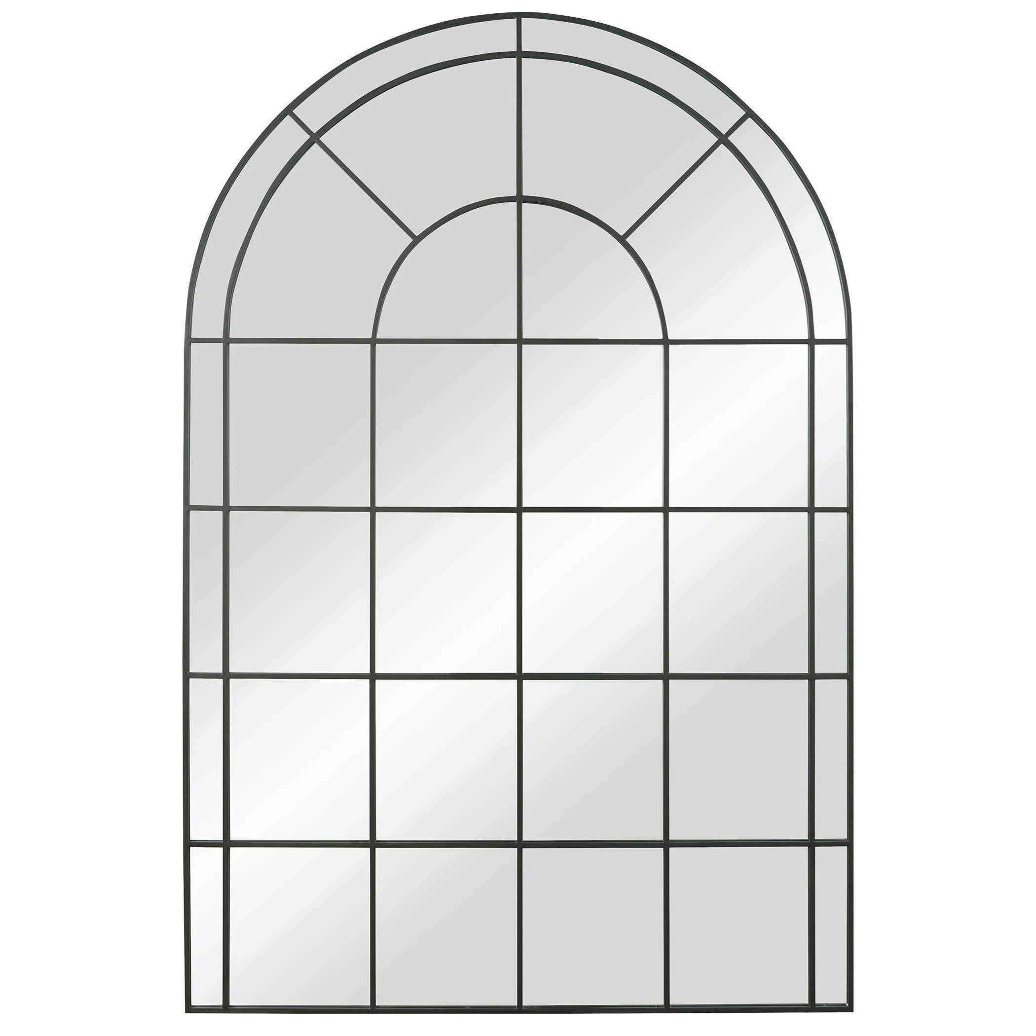 Grantola Black Arch Iron Mirror