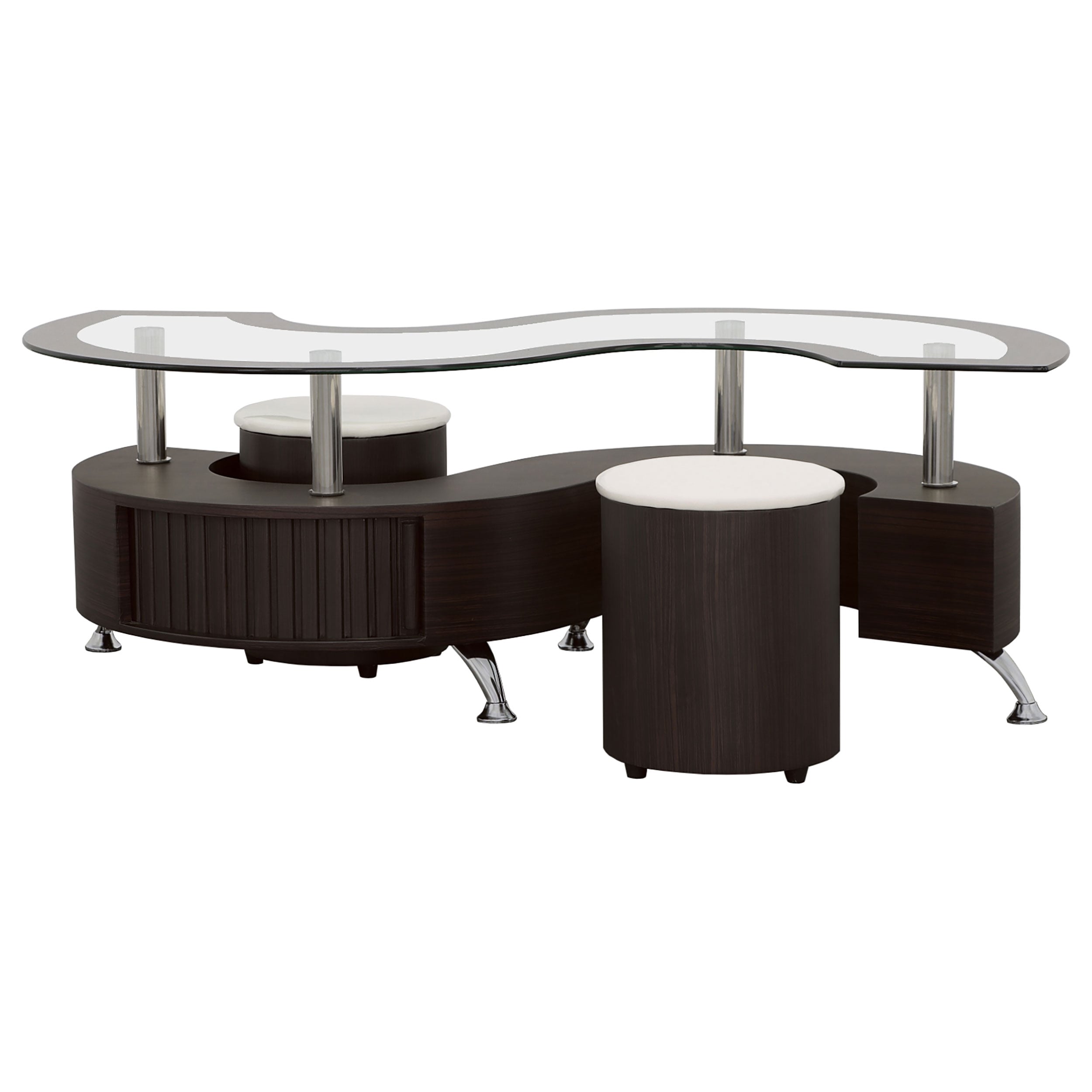 Coaster Buckley Buckley 3-piece Coffee Table and Stools Set