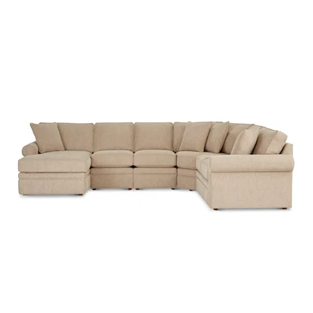 5-Seat Sectional Sofa with Storage Chaise