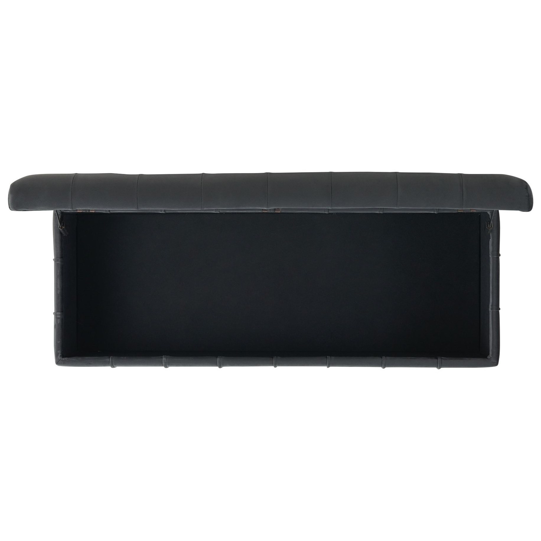 Elements International Crosby- Tufted Storage Ottoman