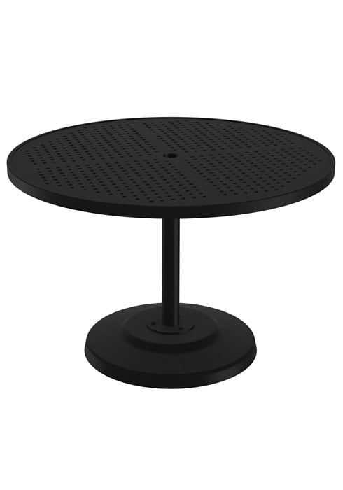 Boulevard 42" Round Pedestal Dining Table w/Umbrella Hole