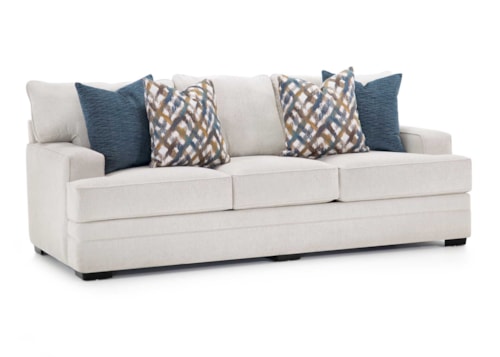 Transitional Sofa with Track Arms