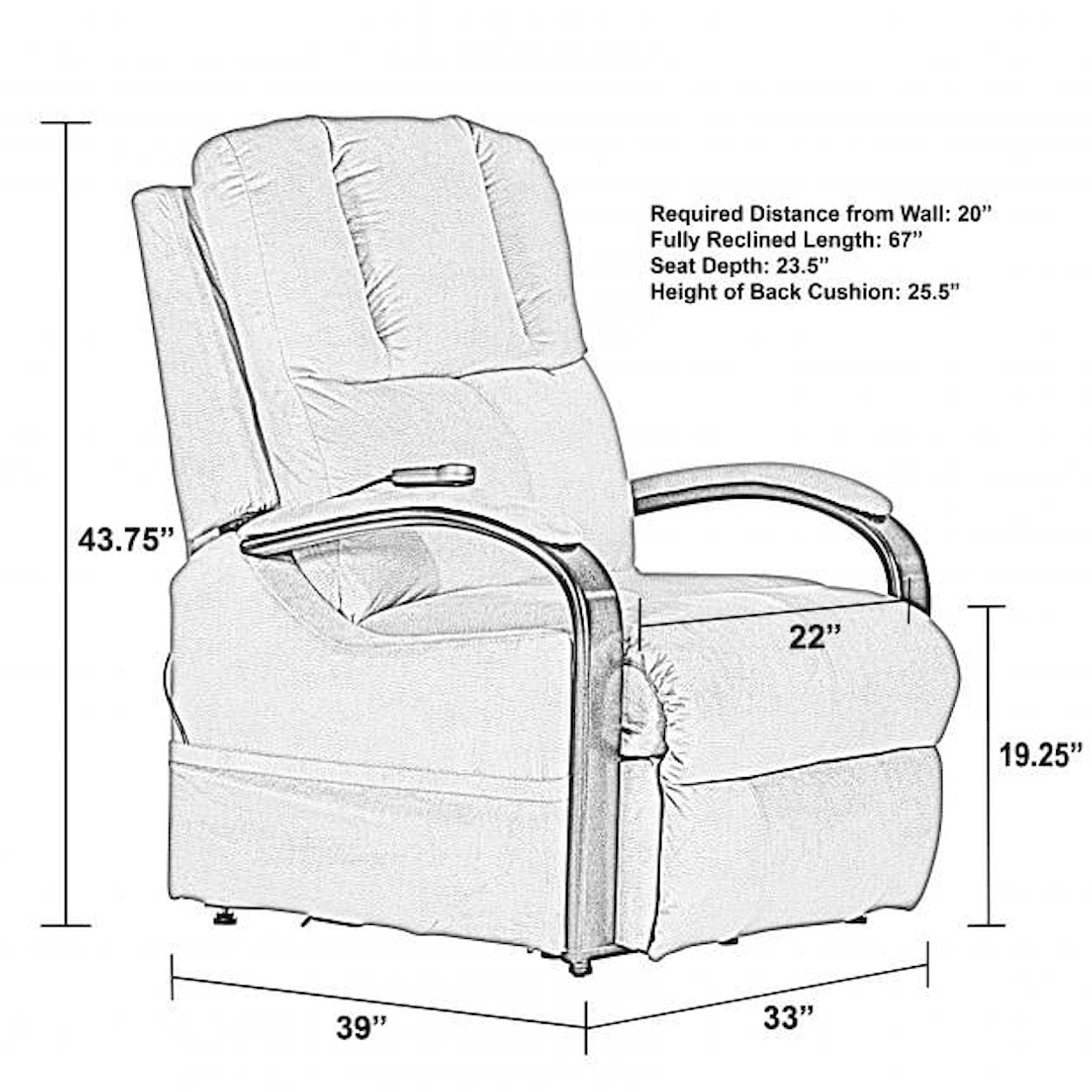 Catnapper 4863 Chandler Power Lift Recliner