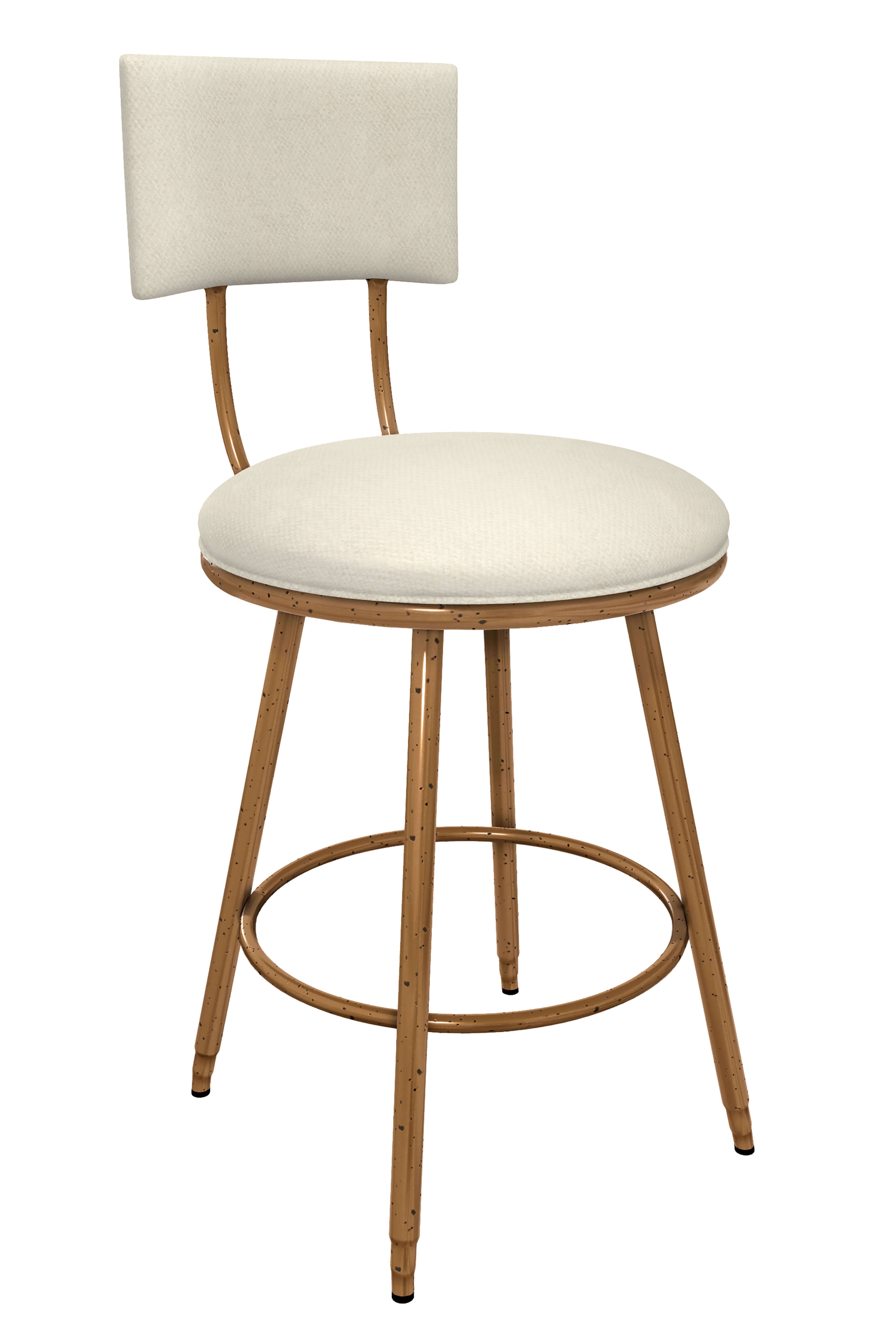 Wesley Allen REI Hammered Finish Swivel Counter Stool