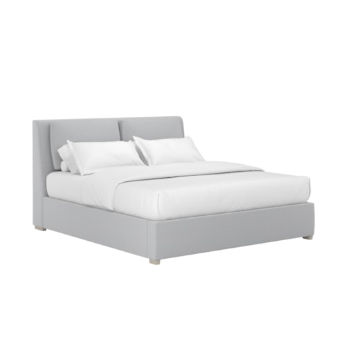 Grant King Pillow Track Uph Bed - Alum
