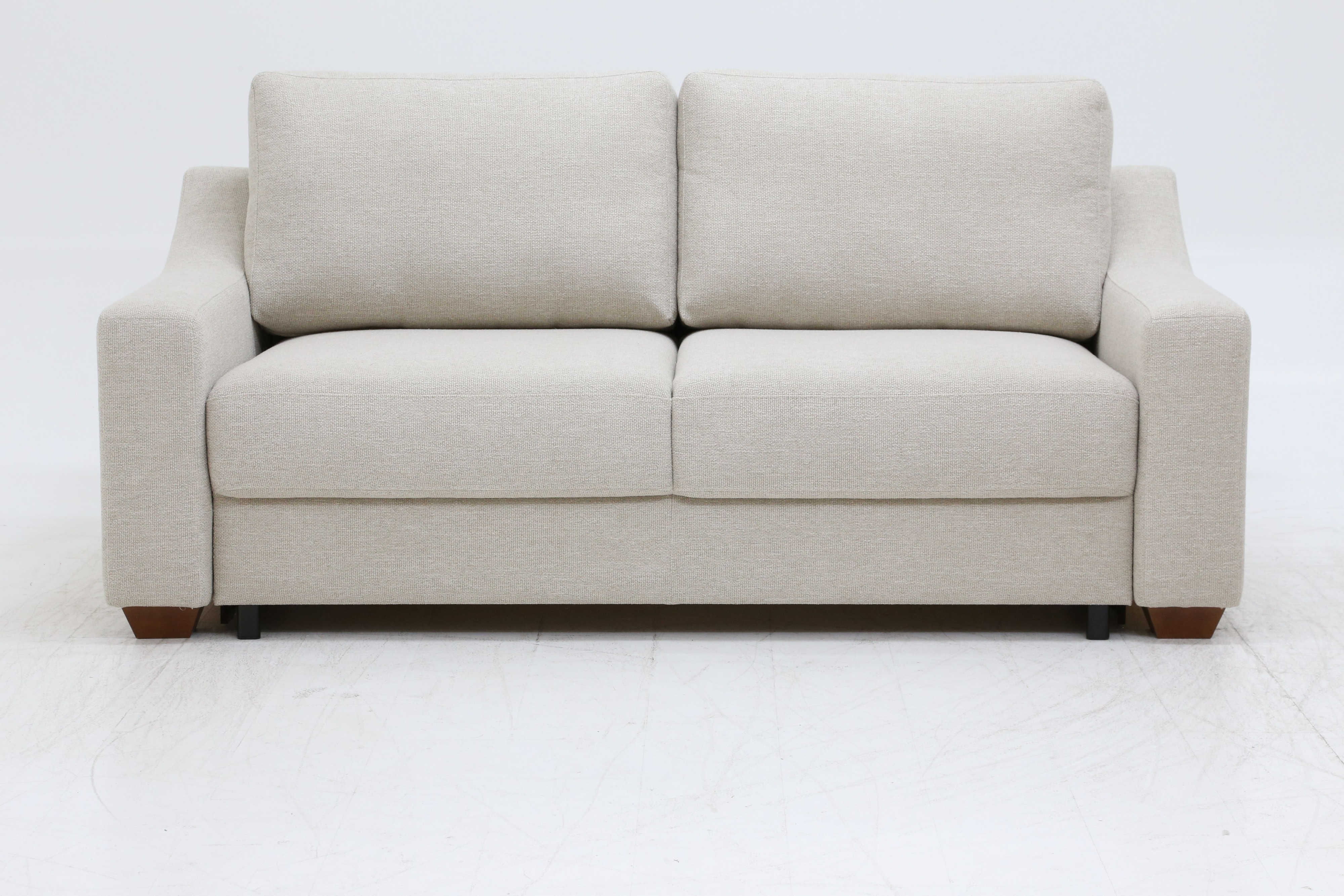 Sloping Track-Arm Loveseat Queen Sleeper
