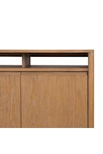 Flexsteel Casegoods Millwork Contemporary Entertainment Console with Outlets