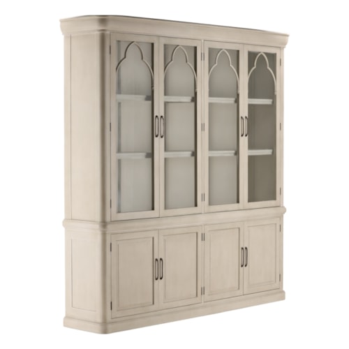Transitional 8-Door Cabinet