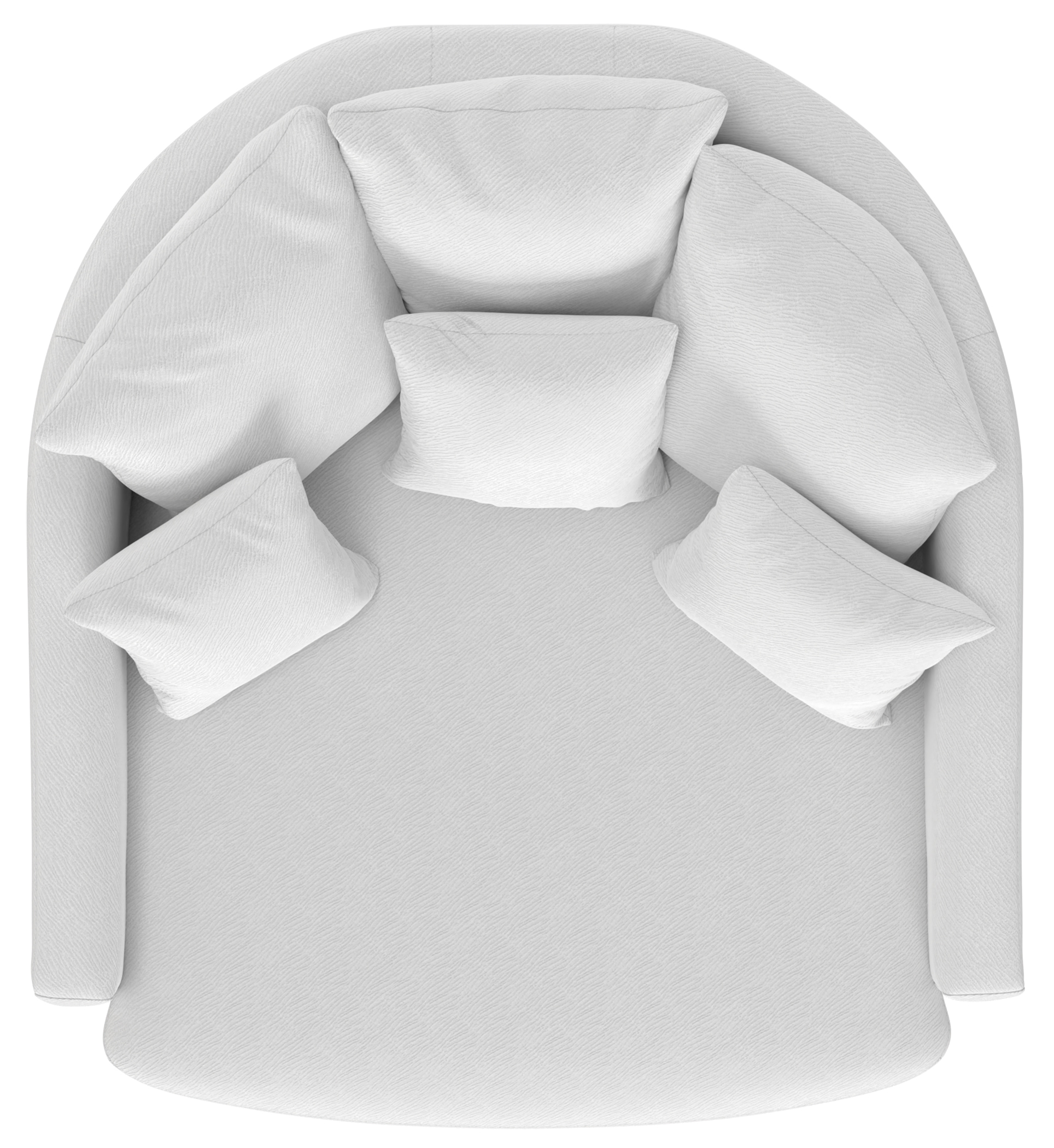 Round Accent Cuddle Chaise