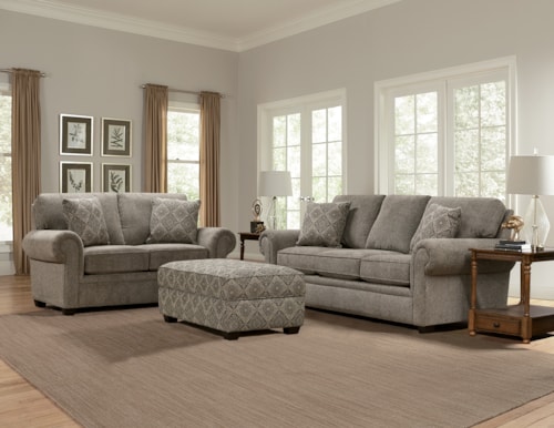 Casual 2-Piece Living Room Set