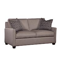 Transitional Full Sleeper Loveseat