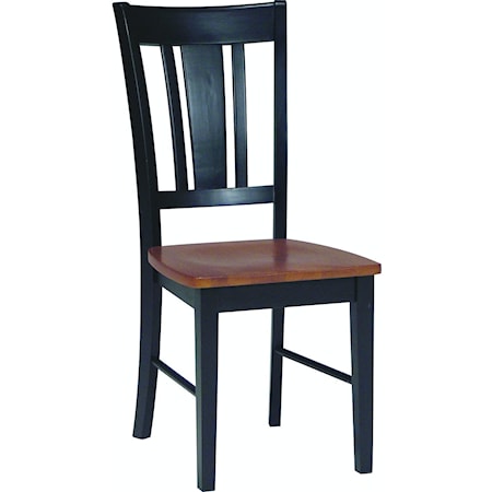 Casual Dining Chair with Slat Back