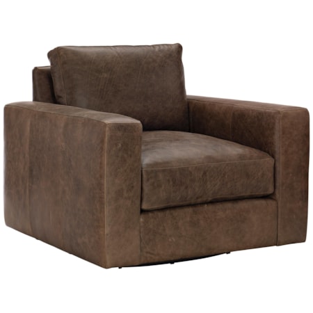 Dawkins Leather Swivel Chair