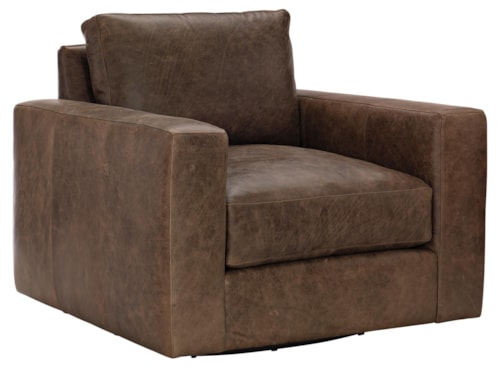 Dawkins Leather Swivel Chair