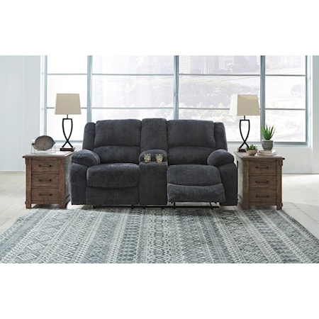 Double Reclining Loveseat w/ Console