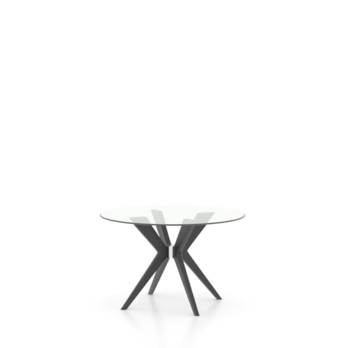 Mid-Century Modern Customizable Round Dining Table