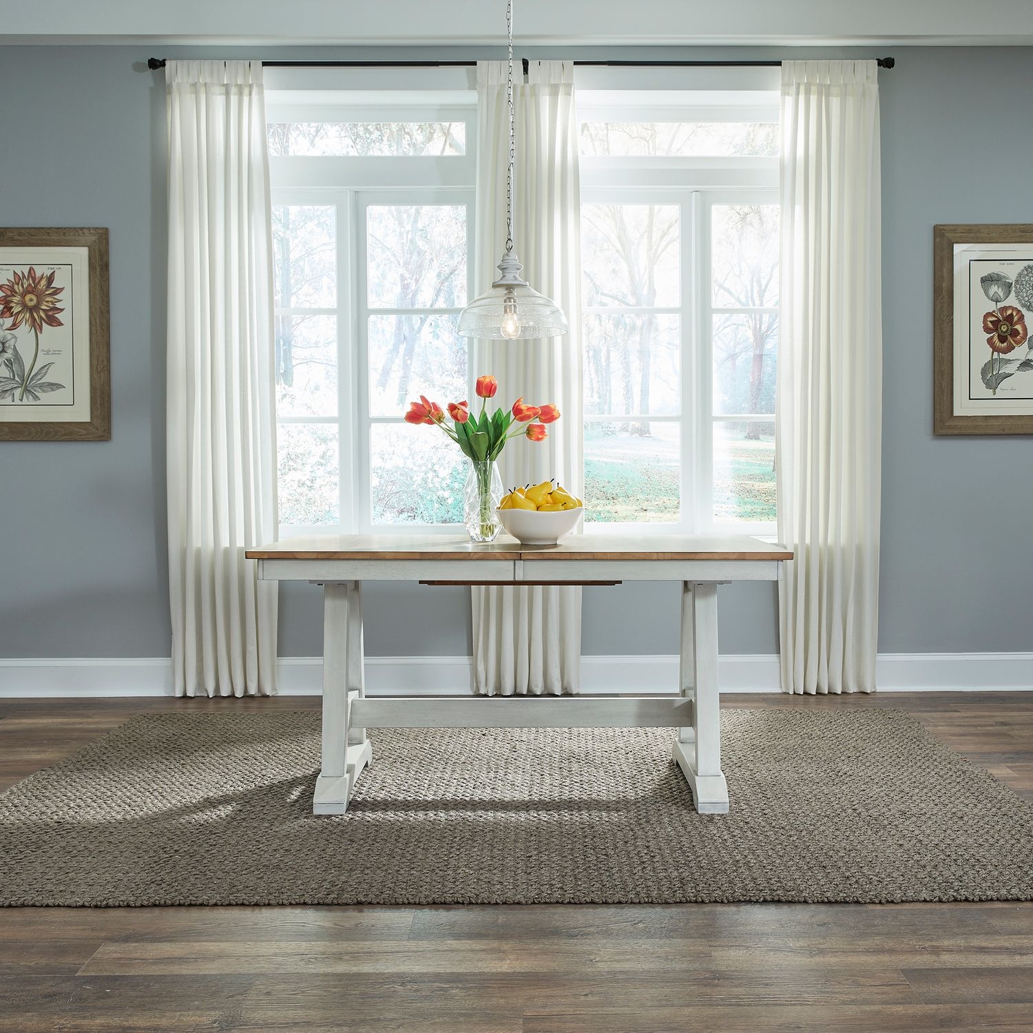 Liberty Furniture Lindsey Farm Trestle Table