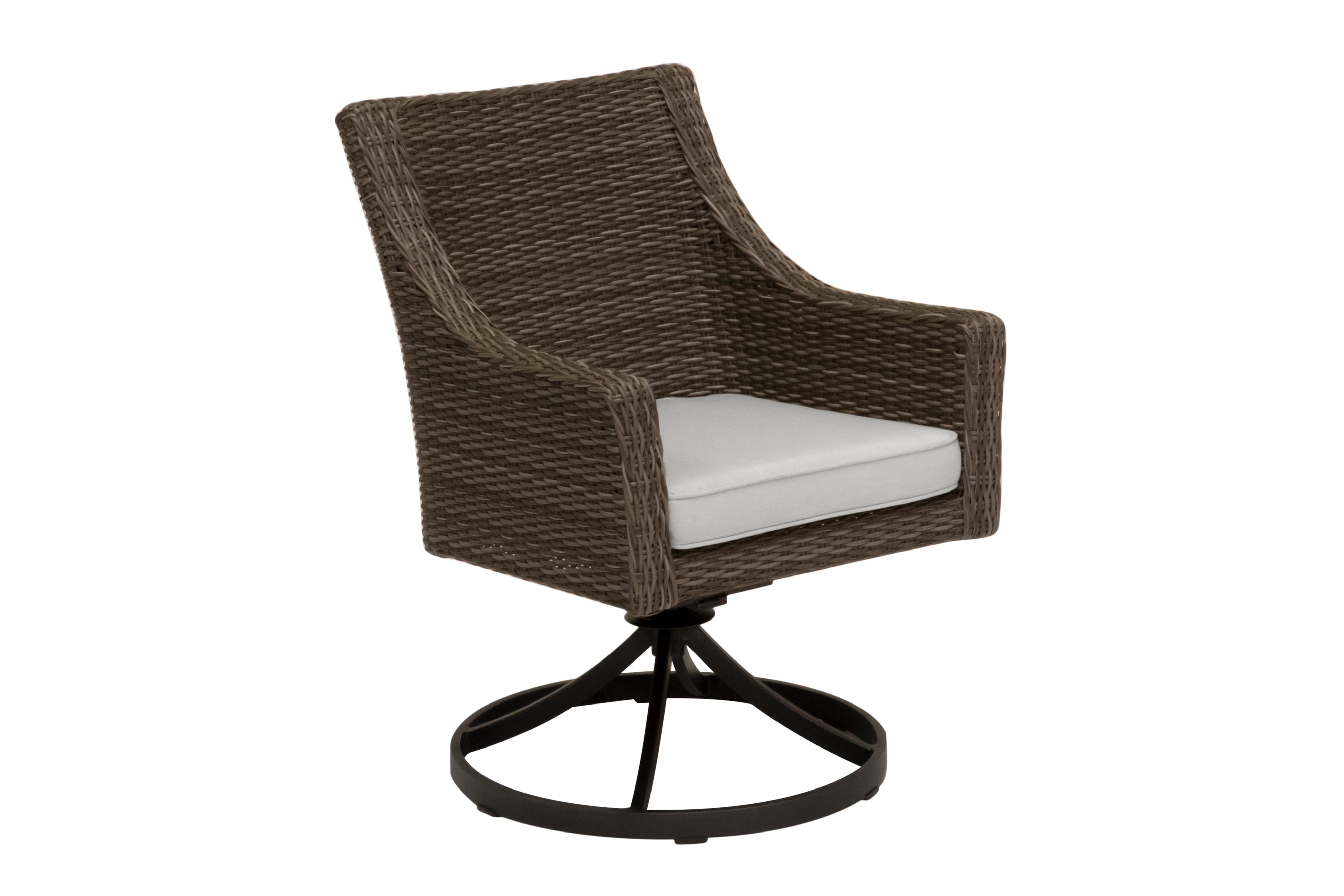 Woven Swivel Rocker Dining Chair