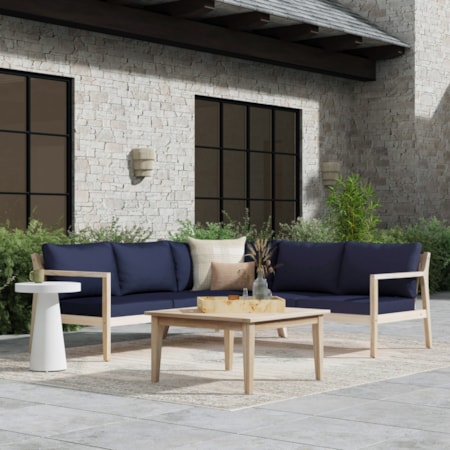 4-Piece Outdoor Sectional Sofa