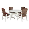 Ashley Furniture Signature Design Crescent Luxe 5-Piece Dining Set