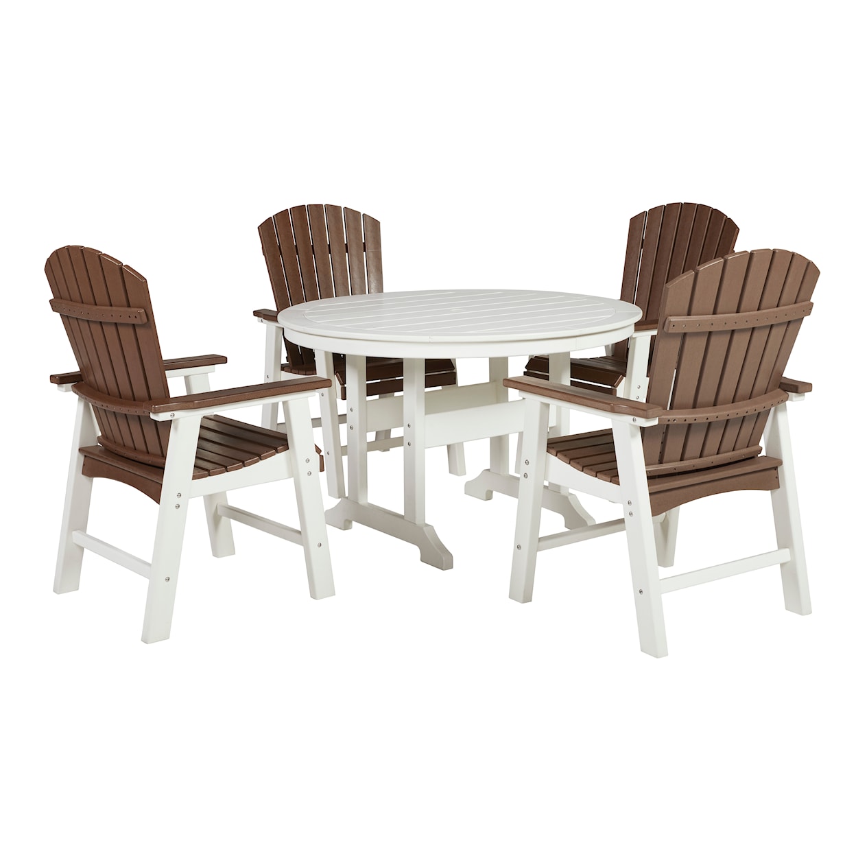 Ashley Signature Design Crescent Luxe 1xp207 615 2xp212 601a 5 Piece Dining Set Dunk And Bright