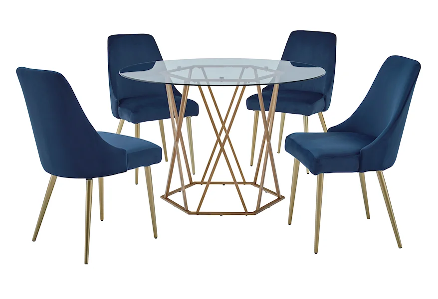 Wynora 5-Piece Dining Set by Signature Design by Ashley Furniture at Sam's Appliance & Furniture