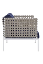 Modway Harmony 4-Piece  Sunbrella® Outdoor Patio Aluminum Seating Set