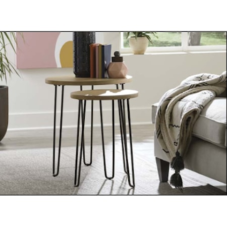 Round Nesting End Tables