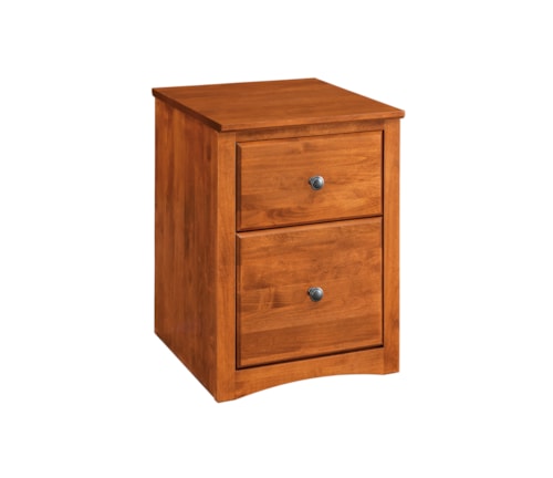 Solid Wood Rolling File Cabinet