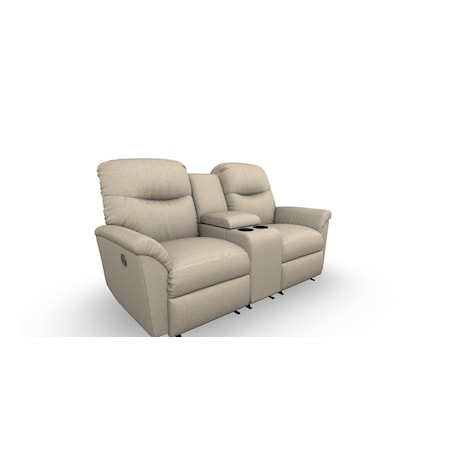 Rocking Reclining Console Loveseat