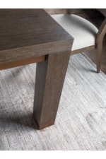 Artistica Andare Contemporary Dining Table with Bronze Ferrules