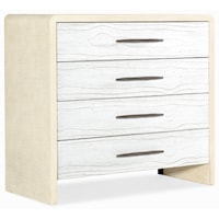 Contemporary 4-Drawer Bachelor Chest with Self-Closing Drawers