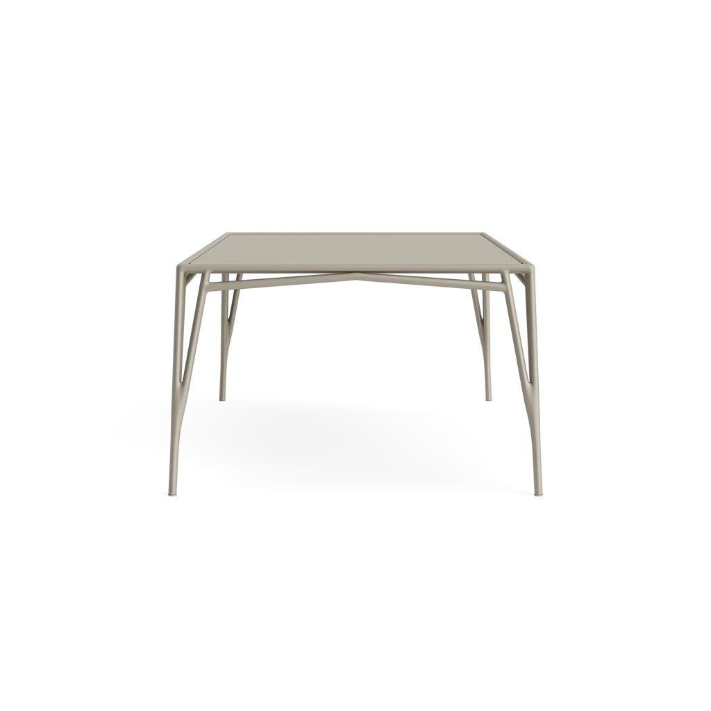 81" Rectangular Aluminum Dining Table