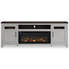 Signature Design by Ashley Furniture Darborn 88" TV Stand with Electric Fireplace