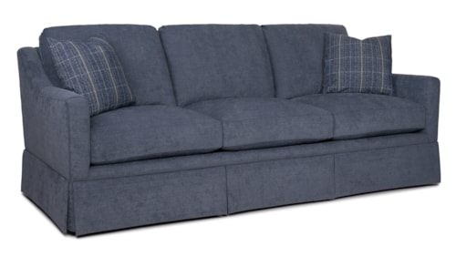 Transitional Sofa with Skirted Base