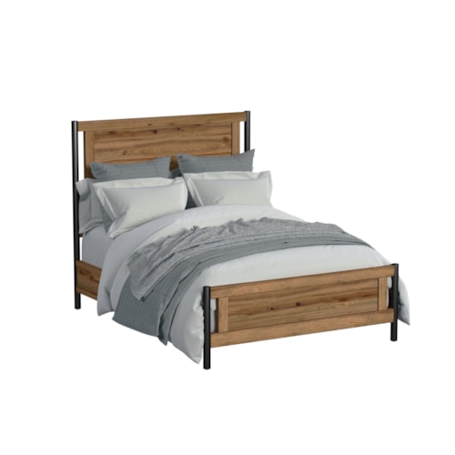 Rustic Queen Panel Bed