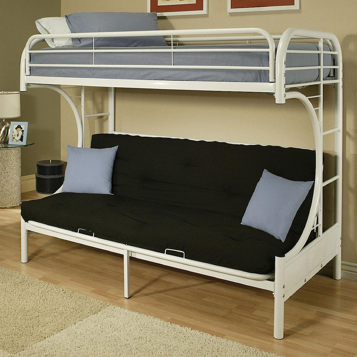 Acme Furniture Bunk Bed WHITE TWIN FUTON BUNK BED |