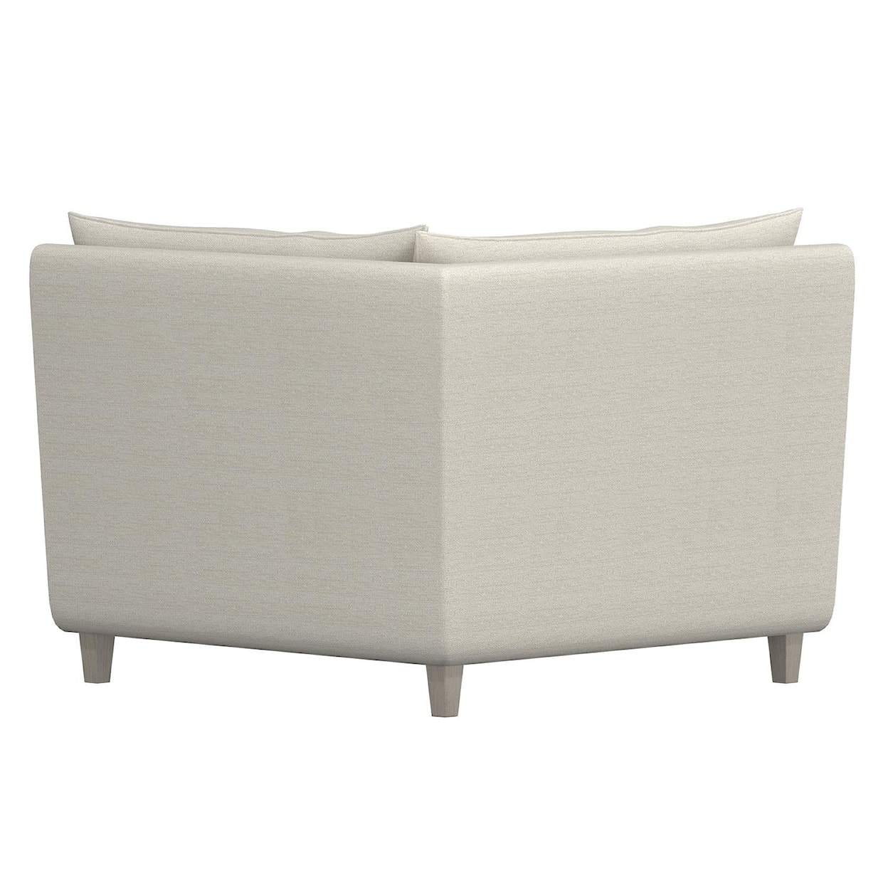 Bernhardt Plush Joli Fabric Corner Chair Without Pillows