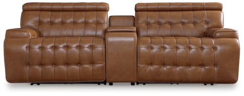 3-piece Power Reclining Sectional Loveseat With Console