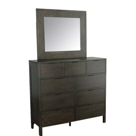 Dresser &amp; Mirror Set