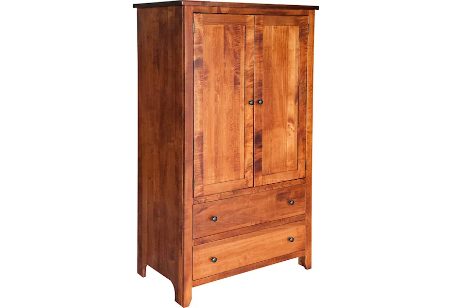 Shaker Solid Wood Armoire by Buckeye Furniture at Saugerties Furniture Mart