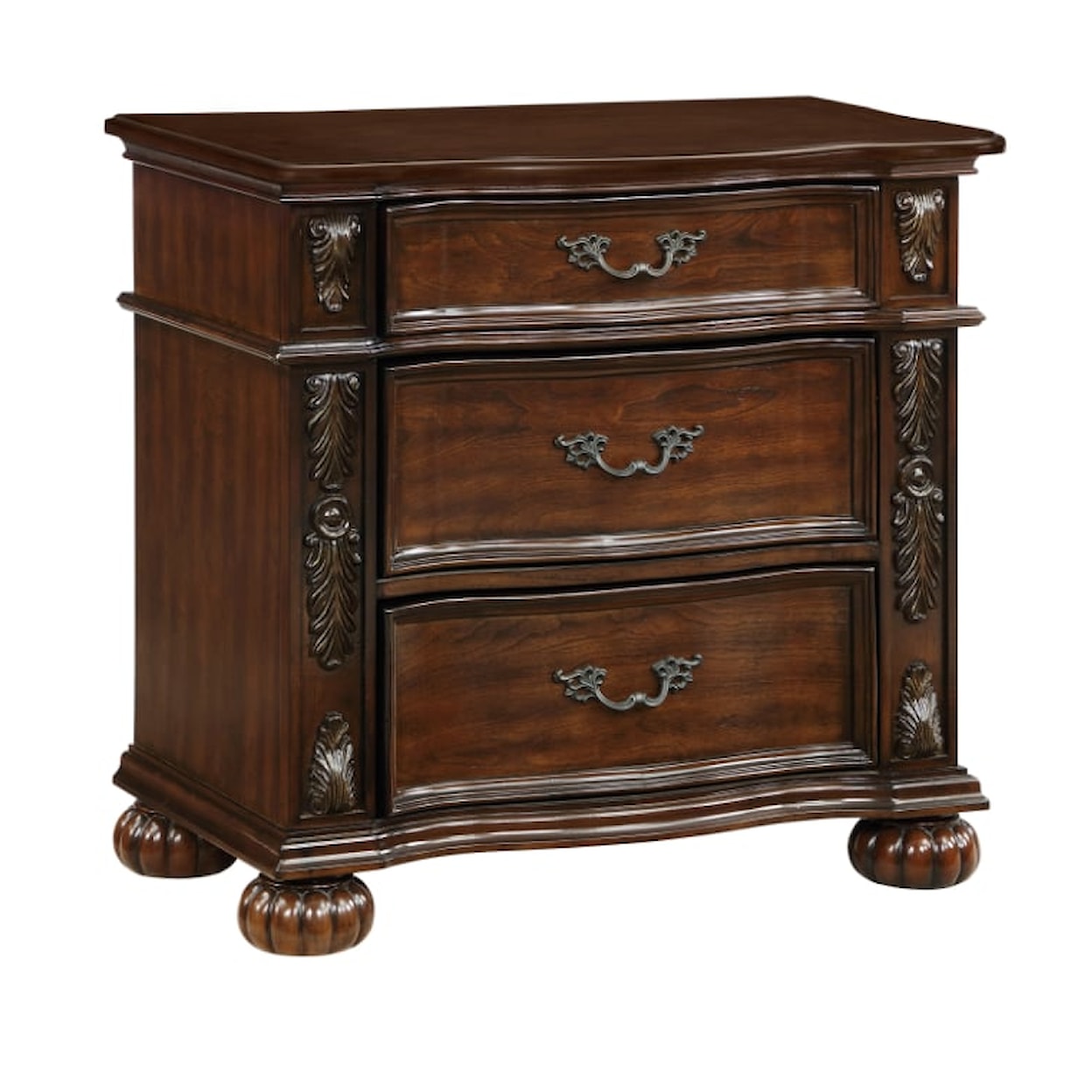Homelegance Furniture Adelina 3-Drawer Nightstand
