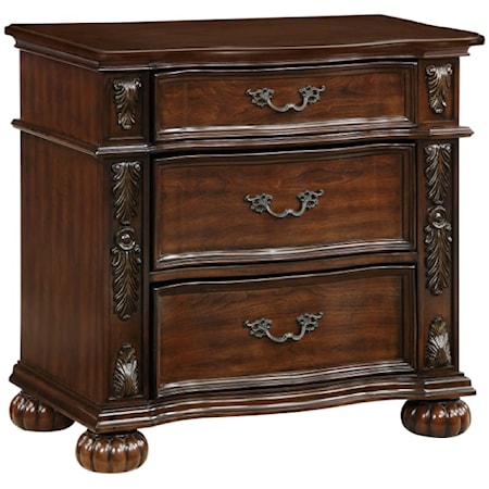 3-Drawer Nightstand