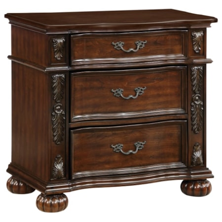 3-Drawer Nightstand