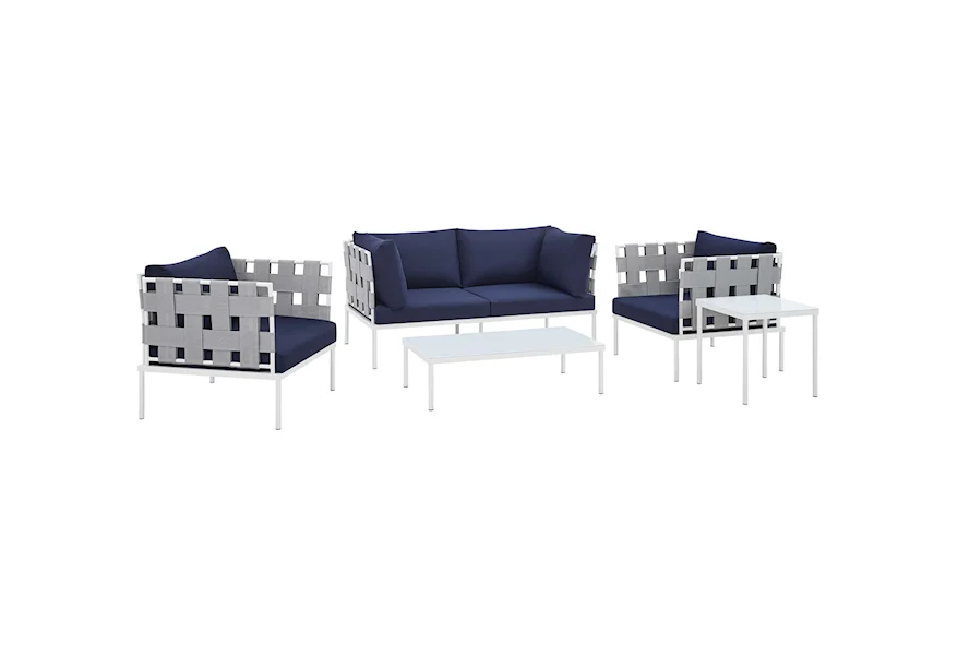 Harmony Outdoor 5-Piece Aluminum Furniture Set by Modway at Value City Furniture