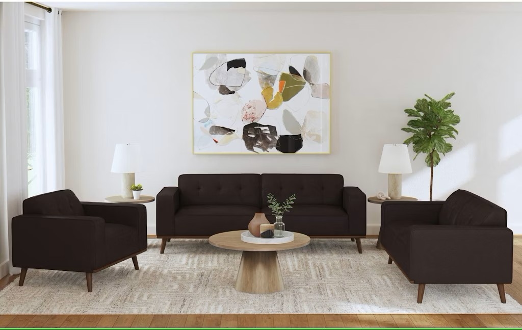 Mid-Century Modern 3-Piece Living Room Set