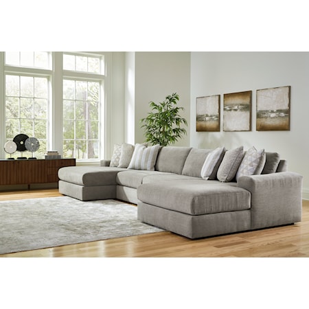 4-Piece Double Chaise Sectional